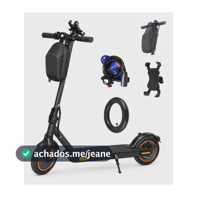 Patinete Elétrico Adulto V1 Max 350w 36v 10,4ah Até 32km/h Preto