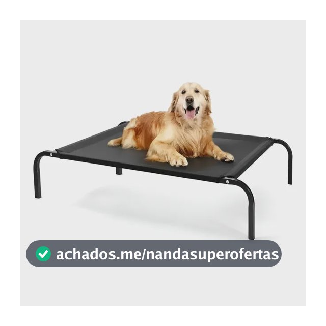 Kit Cama Para Cachorro Pets Suspensa Grande 906015cm Preto Preto Liso