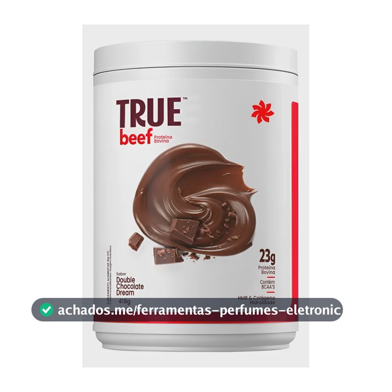 True Beef Protein True Source Whey 100% Isolado Carne 418g Double Chocolate 418g