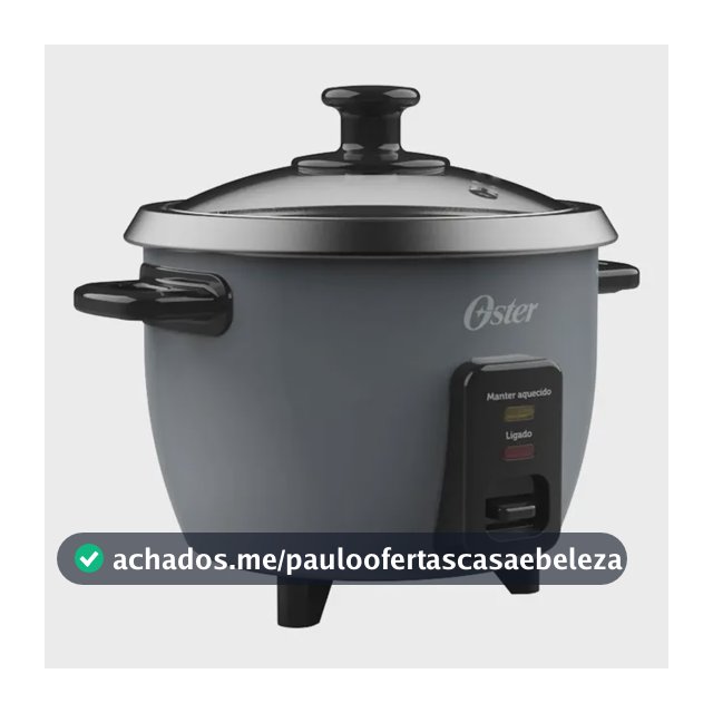 Panela Elétrica De Arroz Oster Grafite Pan306 Cinza-escuro