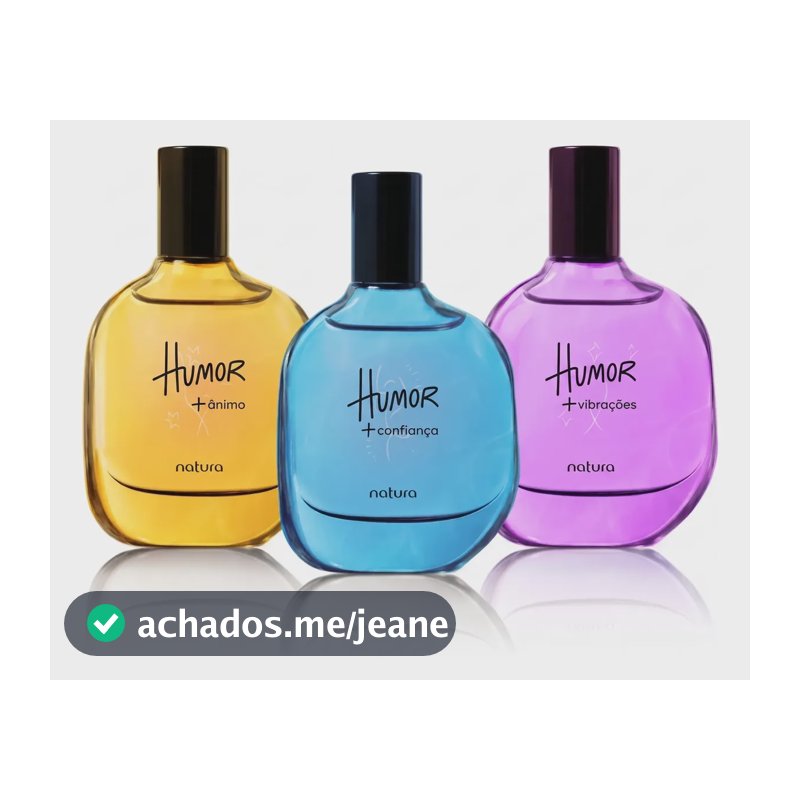 Kit Natura Humor Mood Boosters: Colônia Vibrações 25ml + Confiança 25ml + Ânimo 25ml (layering/sobreposições))
