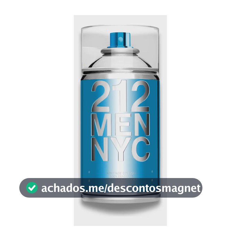 Body Spray Carolina Herrera 212 Men NYC Body Fragrance 250 ml