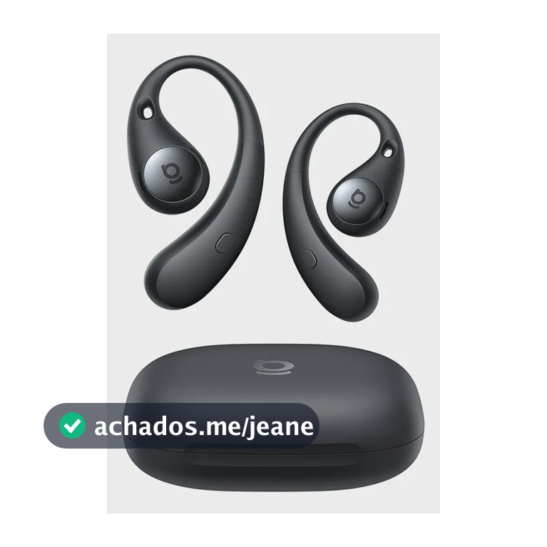 Fones De Ouvido Baseus Eli Sport 2 Open-ear Sem Fio Ip57 Preto
