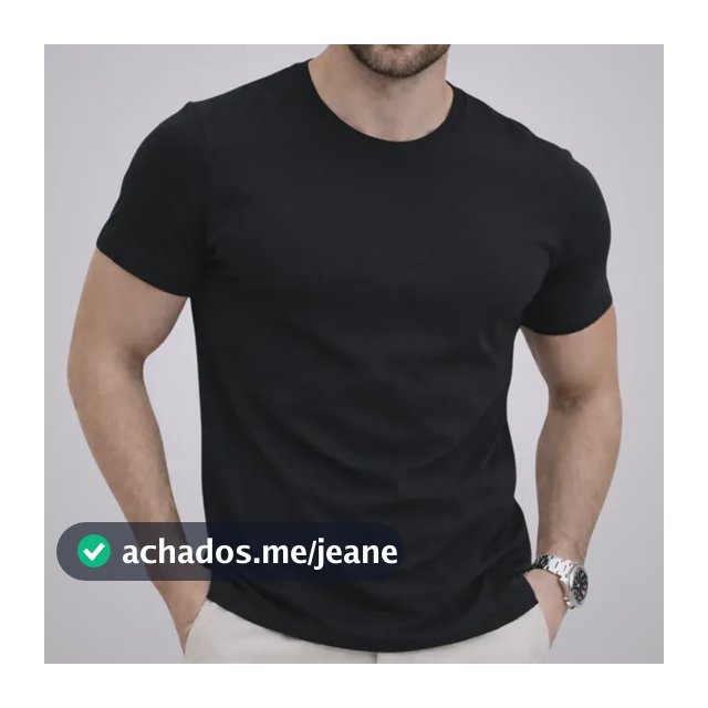Camiseta Algodão Egípcio Original C/ Elastano Lisa Masculina
