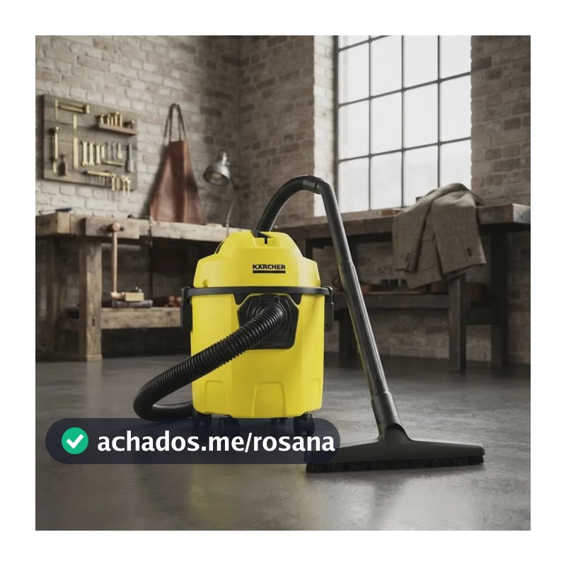 Aspirador de Pó e Água Kärcher WDL 1 1500W 10L 3 em 1 Com Soprador
