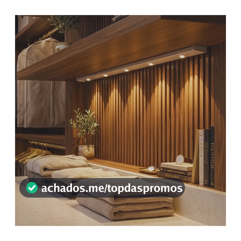 Luminária Barra Led 60cm Sensor Movimento Recarregável Usb 1.5v Branco-40cm
