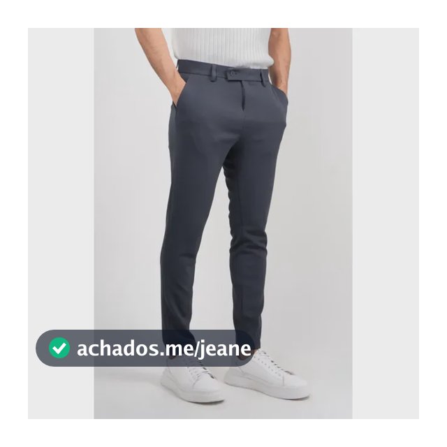 Calça Social Alfaiataria Masculina Malha Elastano Stretch