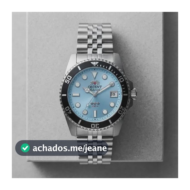 Relógio Orient Submariner Automático 39mm Safira YN6SS023 A1SX