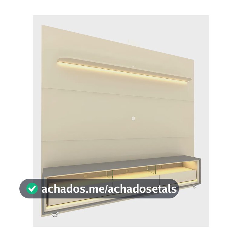 Rack Com Painel Para Tv Até 85 Polegadas Led 3 Fe