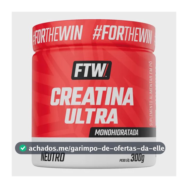 Creatina FTW em pó Sem sabor x 300g