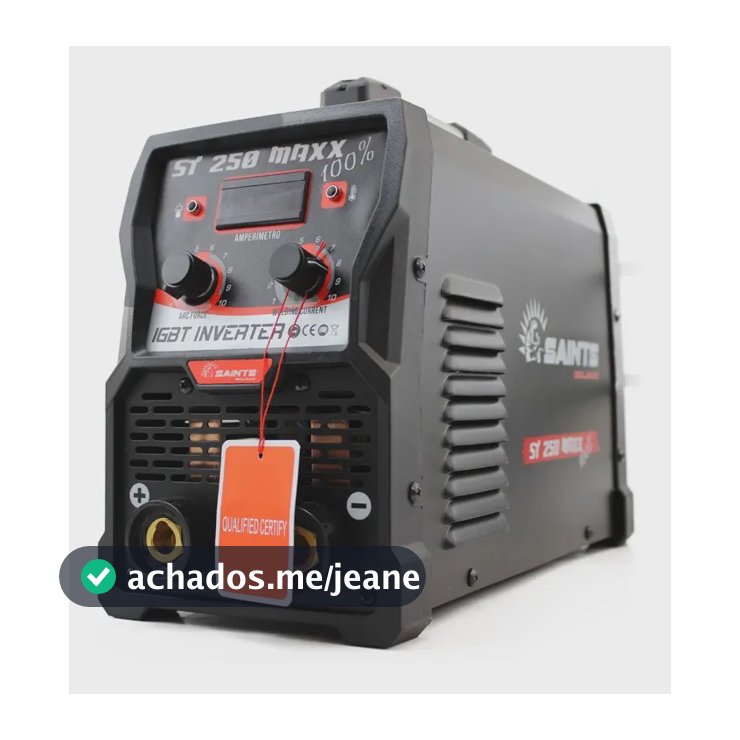 Máquina de solda Saints Soldas Industrial Pesada ST 250 MAXX 1OO% - preto