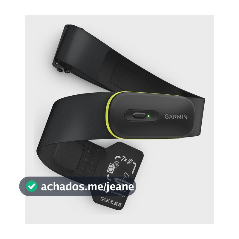 Monitor Cardíaco Peitoral Garmin Hrm-600 (2025) M/xl Preto M/GG
