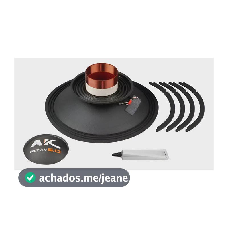 Reparo Falante Triton Ak 6.0 15 Polegadas Original 4 Ohms Preto