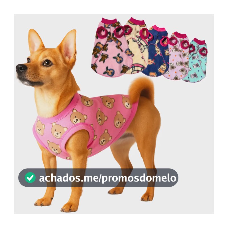 Roupa De Cachorro Vestido Inverno Frio Cão Porte Grande - Marca De Corazon