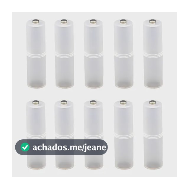 Adaptador De Bateria 10 Pcs Para Aa (li-ion) Conversor Seco