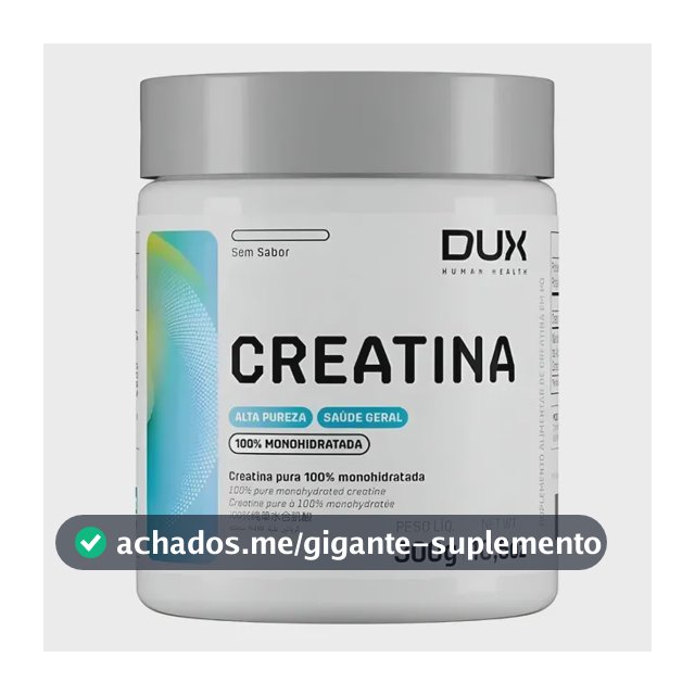 Creatina Monohidratada 100% Dux Nutrition Pote 300g Sem Sabor