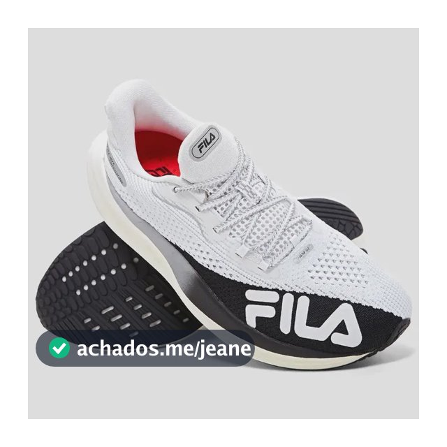 Tênis Fila Speedzone Masculino  Corrida Maratona Branco/preto Lisa 39