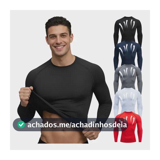 Camisetas Térmicas Masculina Segunda Pele Camisa