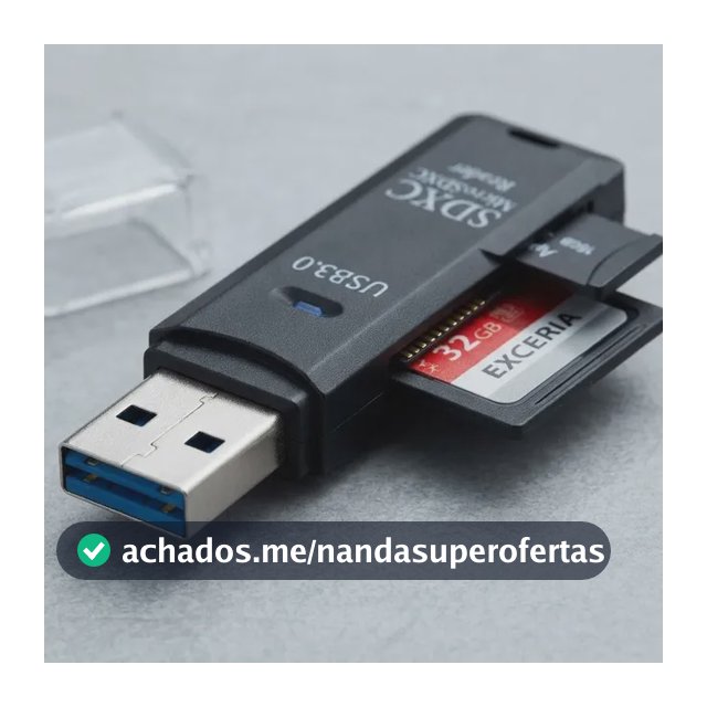 Leitor De Cartão Usb 3.0 Adaptador Micro Sd / Sdxc 5gbps Gpm Preto