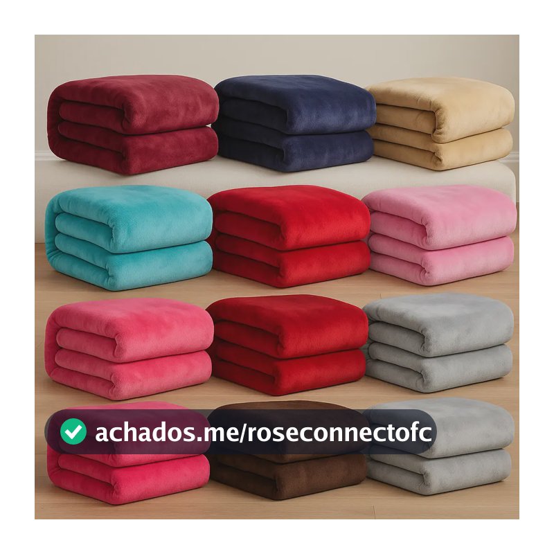 3 Manta Microfibra Coberta Casal Solf 2,00 X 1,80 Macia Lisa Liso Variadas