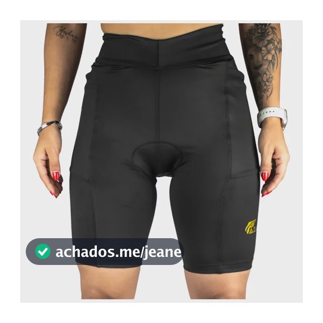 Bermuda Ciclista Feminina Com Forro Gel Short Pazani Sport