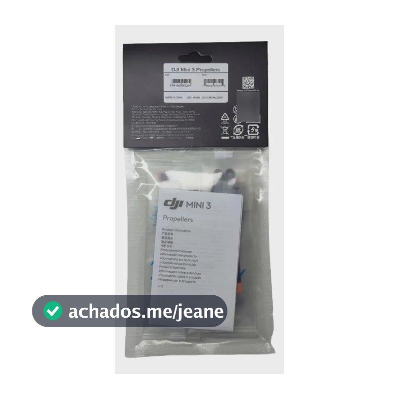 Hélices Dji Mini 3/ Lito X1/ Lito 1 (2 Pares) Preto