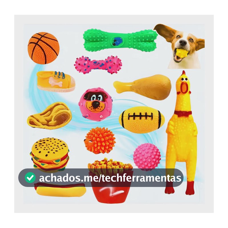 5 Brinquedos Para Filhote Cachorro Pet Mordedor