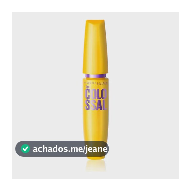 Máscara de Cílios Lavável, Longa Duração, 9x Mais Volume e Definição, Não Empelota, Cor Preto, The Colossal Volum' Express Maybelline NY, 8ml