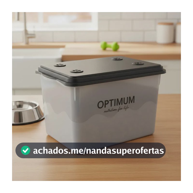 Porta Ração Mec Pet Pote Container 15 Kg Com Tampa Cinza/ Porta Ração Cinza