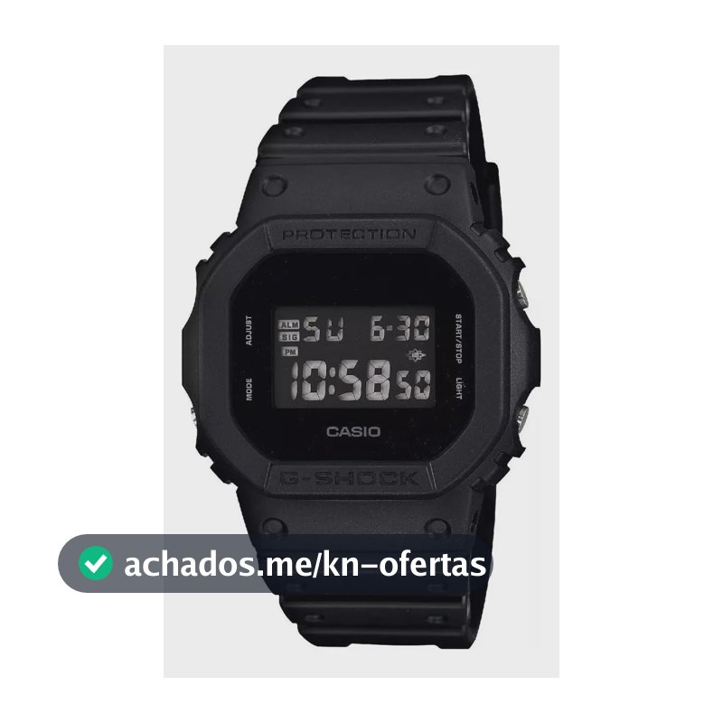 Relógio Casio Masculino G-shock Digital Preto Dw-5600bb-1dr Preto