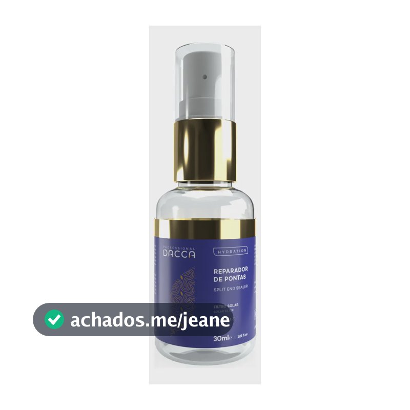 Óleo Capilar Finalizador Reparador De Pontas Dacca Profissional 30ml