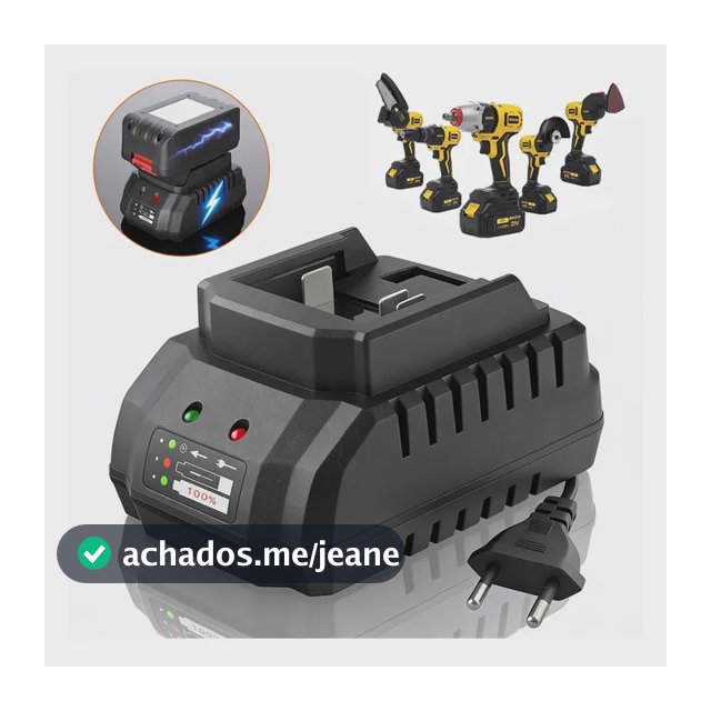 Carregador Bateria 21v Parafusadeira Base Deslizante Bivolt