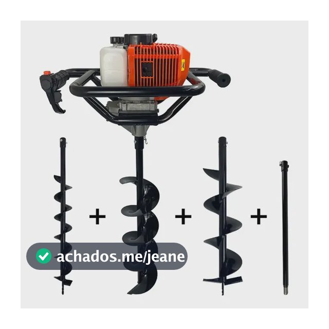 Perfuradores De Combustão Carbon Fak Perfurador De Solo Gasolina Perfurador Perfuratriz Cor Laranja