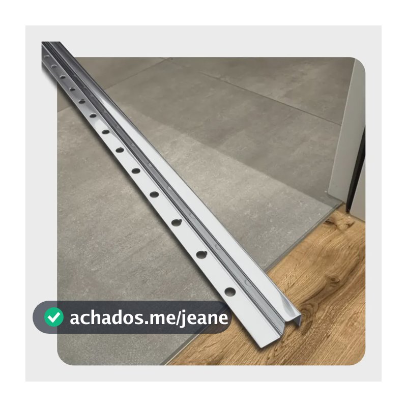 Perfil P Filete Aço Inox 304 Escovado Transição Soleira 1m