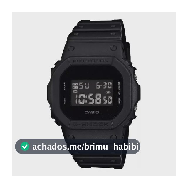 Relógio Casio Masculino G-shock Digital Preto Dw-5600bb-1dr Preto