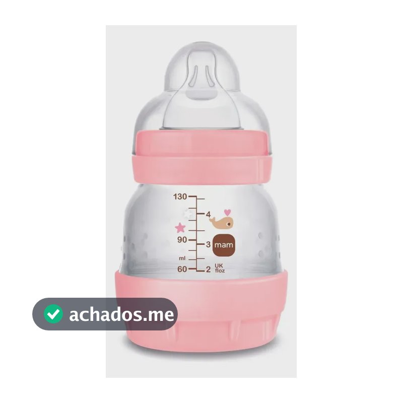Mamadeira MAM Easy Start Rosa 130ml 0 Meses MA01212