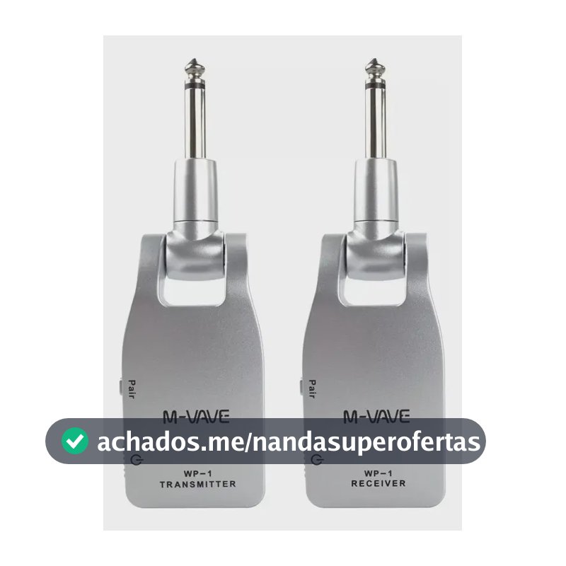 Transmissor e Receptor Sem Fio para Guitarra M-Vave WP-1 2.4G 30m Bateria Recarregável