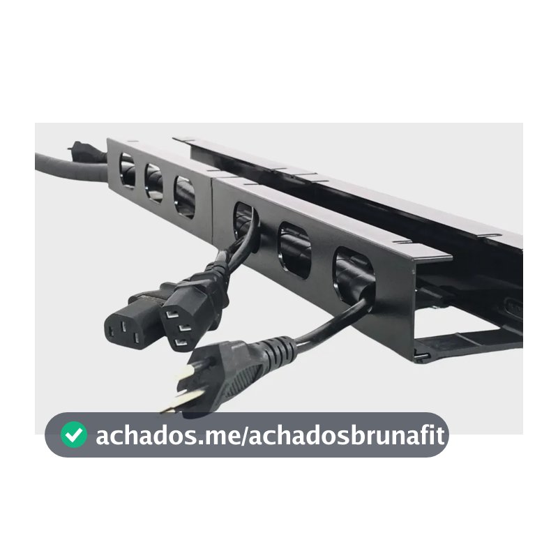 Organizador De Fios E Cabos Baixo Mesa Oculto - 0,5 Mt C/nfe Preto