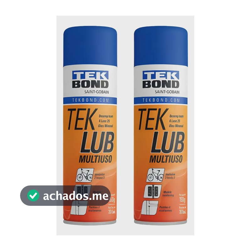 2 Unidades  Desengripante Tek Bond Tek Lub 150g/300ml Laranja