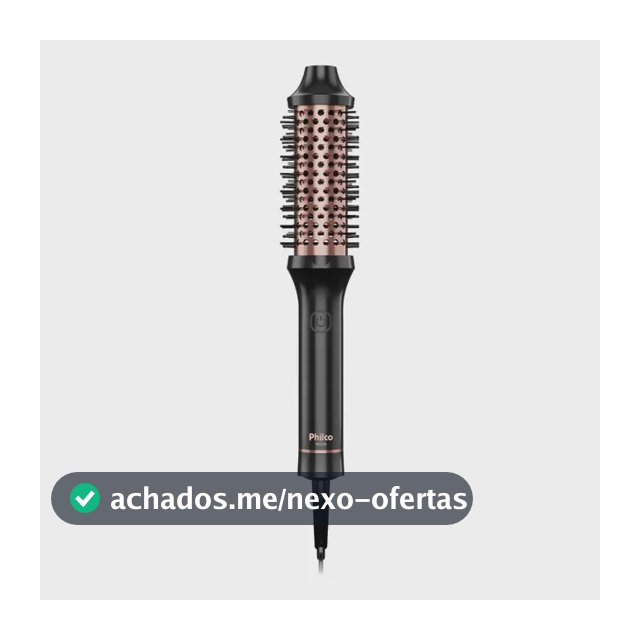 Escova modeladora philco pec17a Revestimento cerâmica bivolt Preto