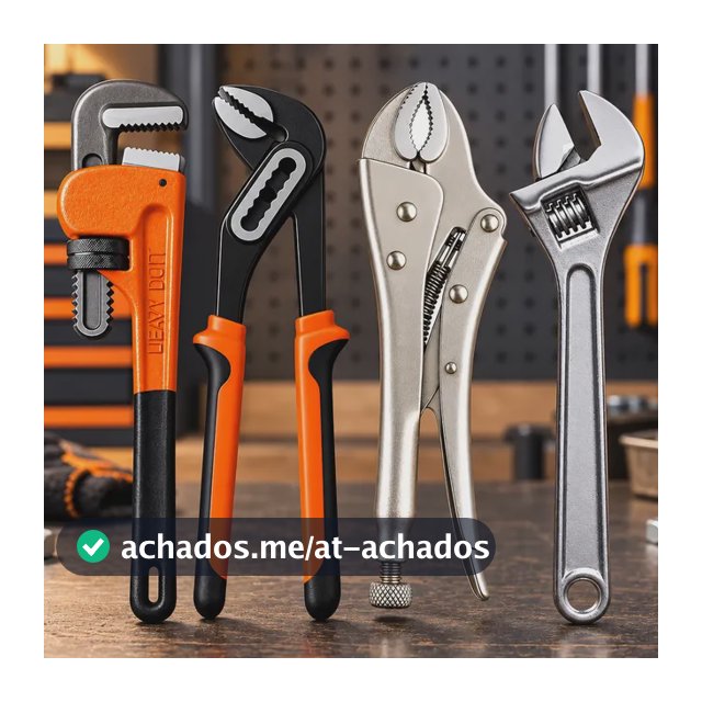 Alicate Pressão Chave Inglesa Grifo Alicate Bomba D Agua Prateado