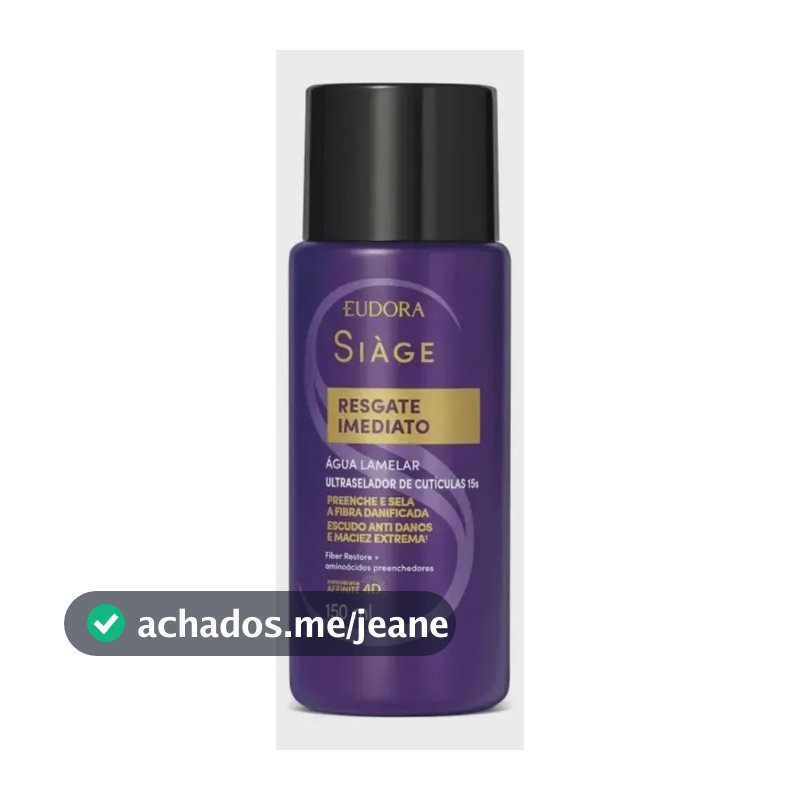Água Lamelar Siàge Eudora Resgate Imediato 150ml
