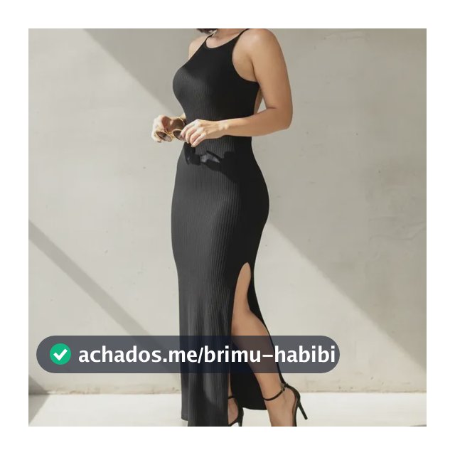 Longo Vestido Feminino Canelado Com Bojo Longo Alcinha Decot