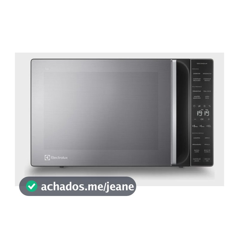Micro-ondas Electrolux 36L cor Inox Efficient com Descongelamento Assistido ME36S 220v