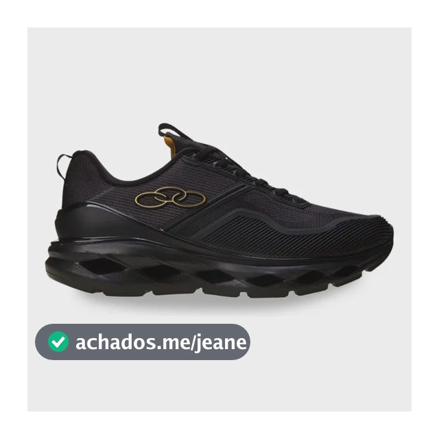 Tênis Olympikus Masculino Gama Preto/preto Liso 41 Br