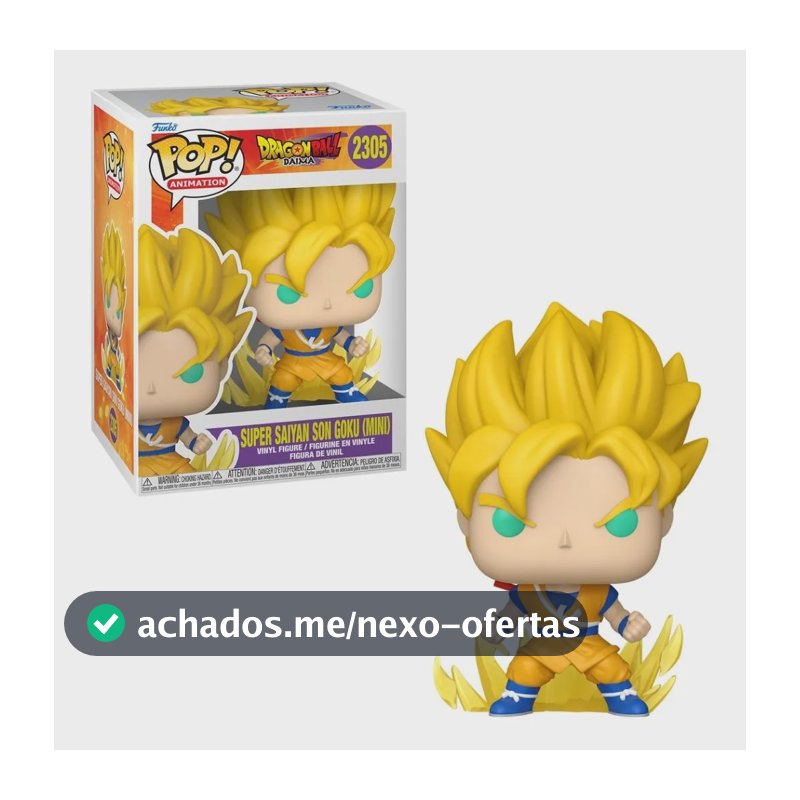 Boneco Funko Pop! Dragon Ball  Saiyjin 2 Son Goku Com Chase