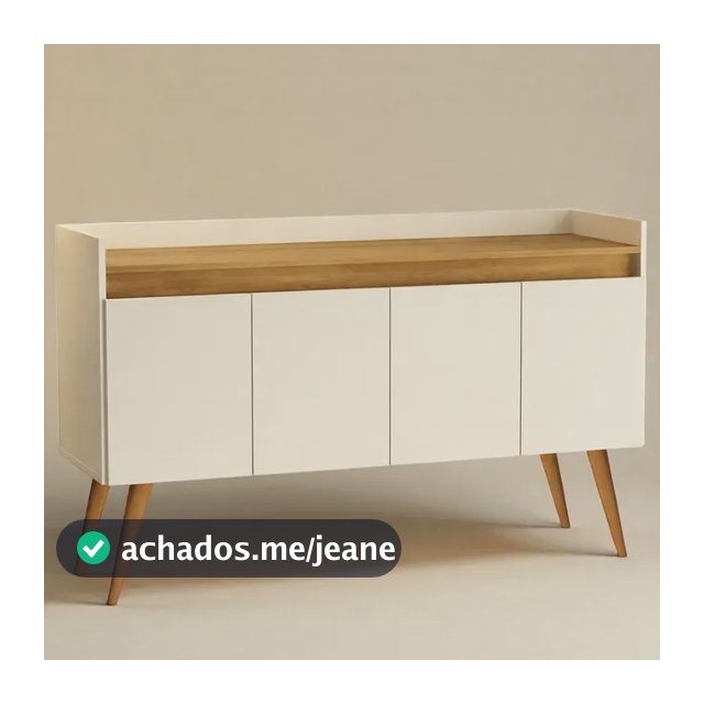 Buffet Luxo 4 Portas Para Sala De Jantar Prateleira Interna