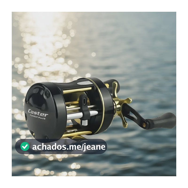 CARRETILHA MARINE SPORTS CASTER POWER PLUS 400 MANIVELA ESQUERDA CAPACIDADE DE LINHA 0,40 MM/190M