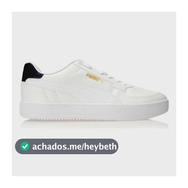 Tênis Masculino Caven 2.0 Puma Puma White-puma Navy-puma Team Gold Liso 40