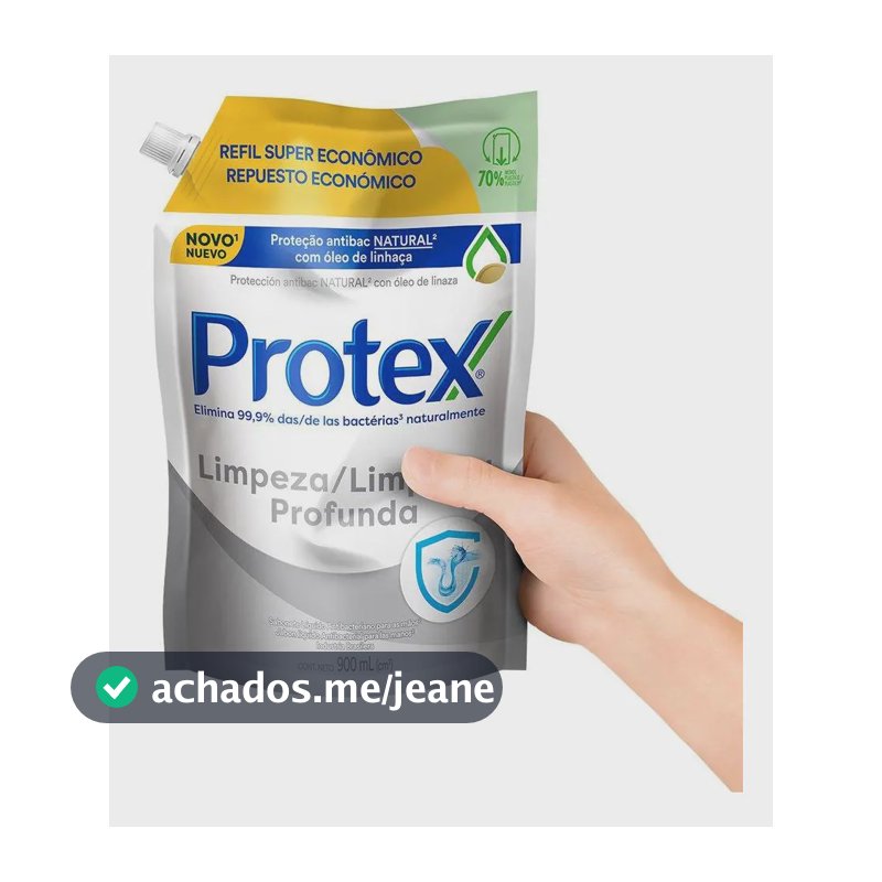 Refil Sabonete Líquido Protex Limpeza Profunda 900ml